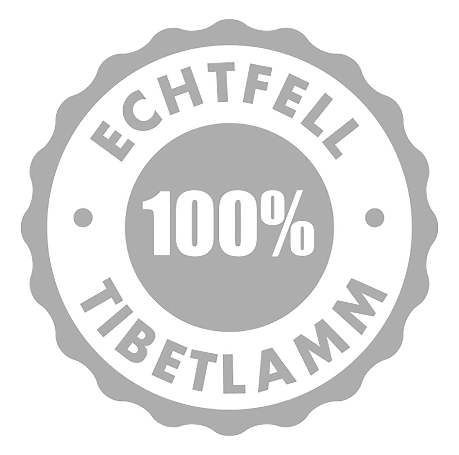 Pillowcase Pamina Tibetan lamb Grey 40 x 40