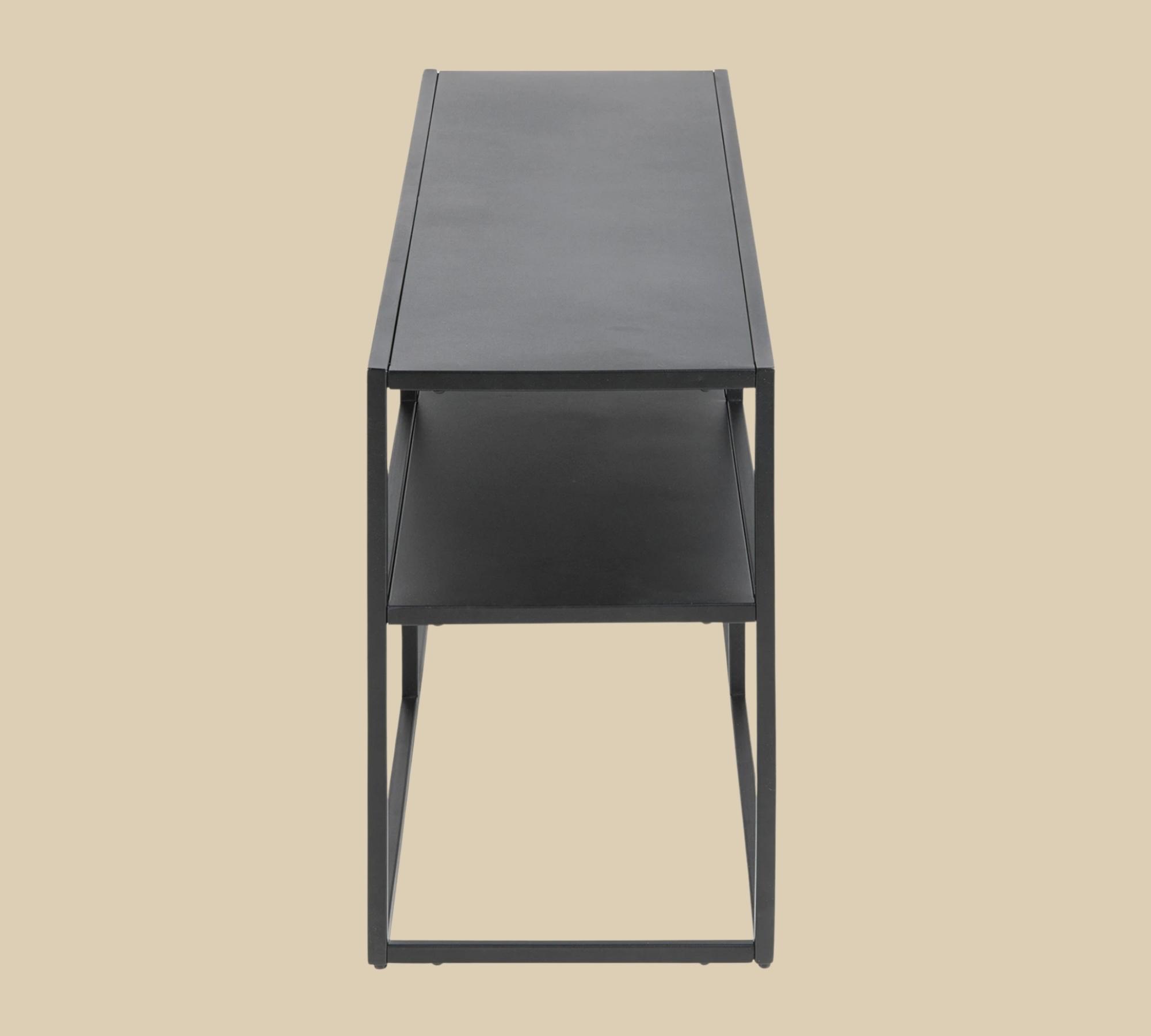 TV Lowboard Stahl Schwarz