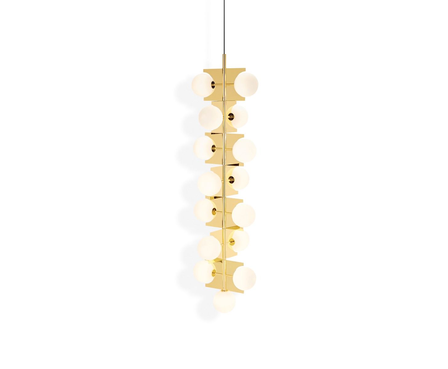 Plane Drop Pendant Lamp Gold