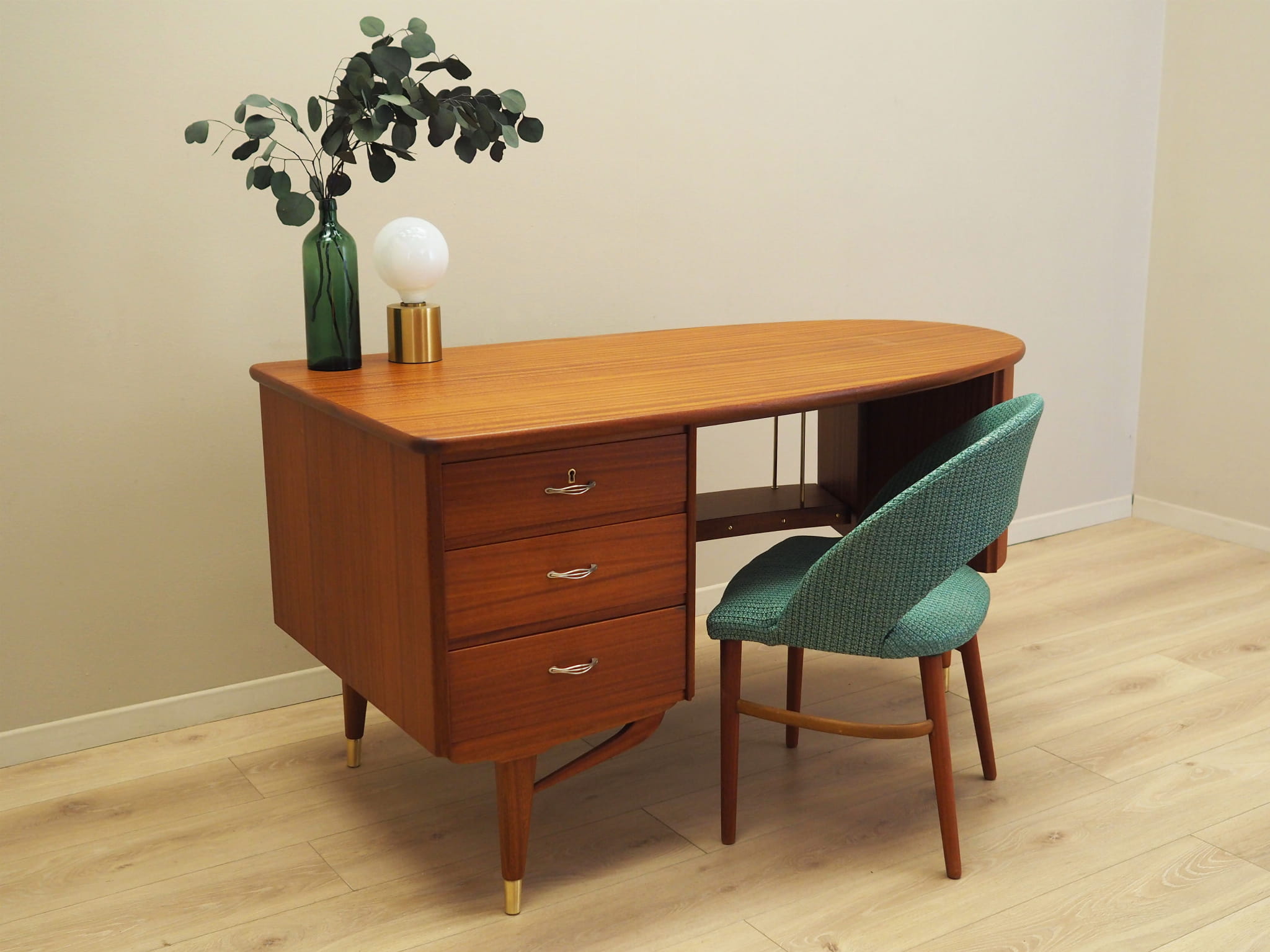 Mahogany Schreibtisch 1960 Jahre