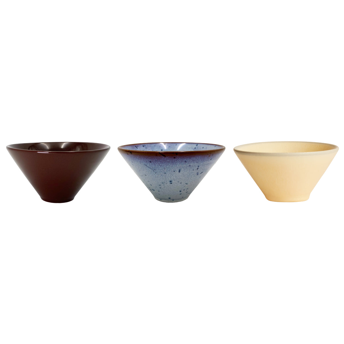 3x Yuka Bowl Stone Terracotta Multicolored