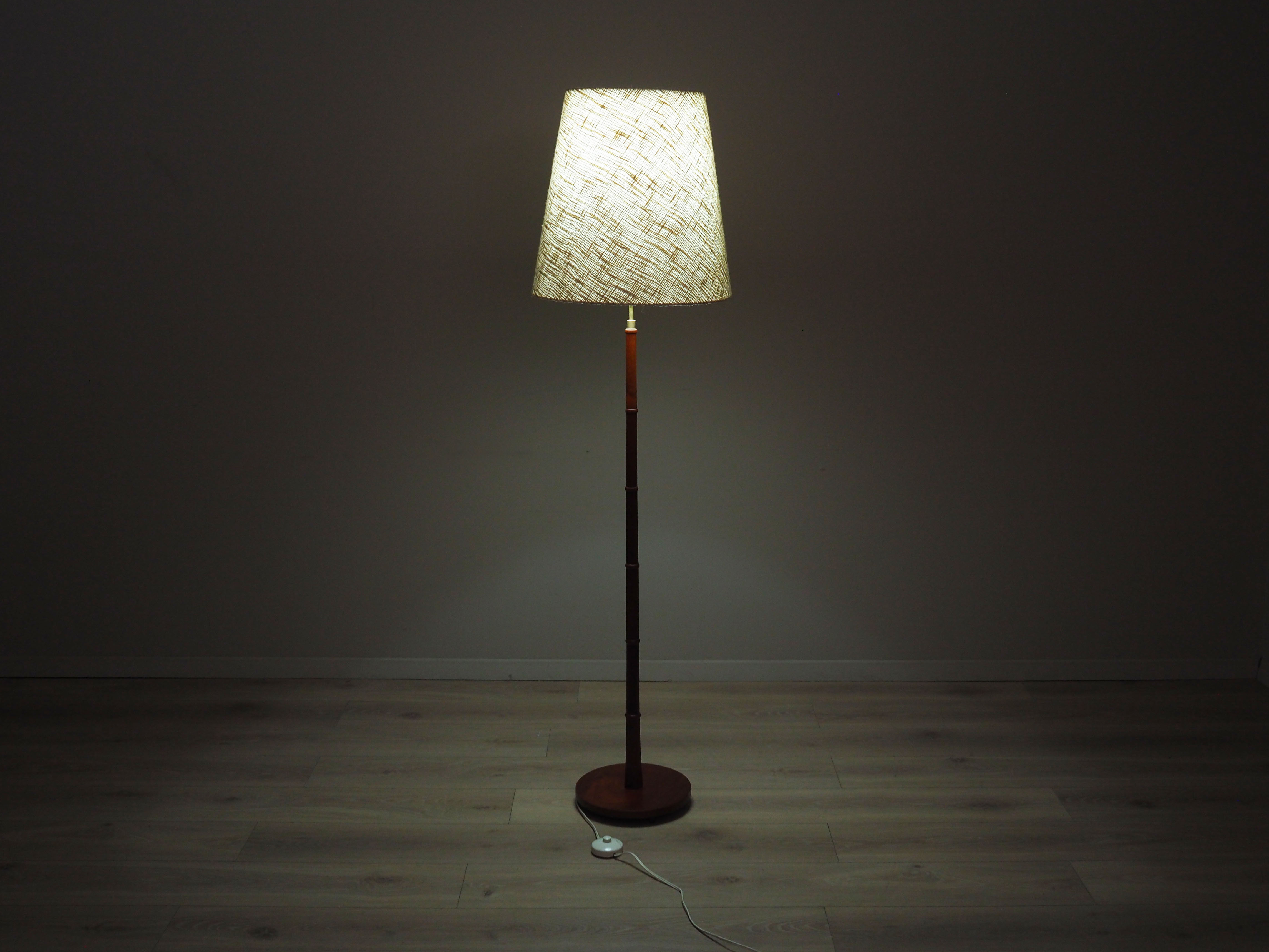 Stehlampe Holz 1970er Jahre