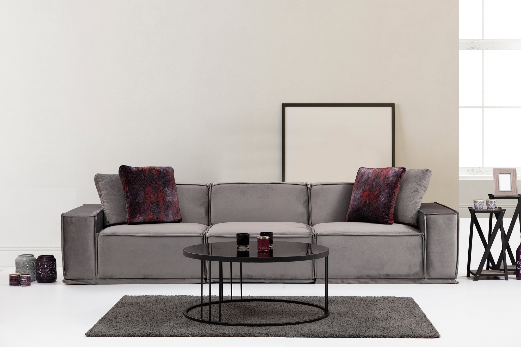 Lego 3-seater sofa gray