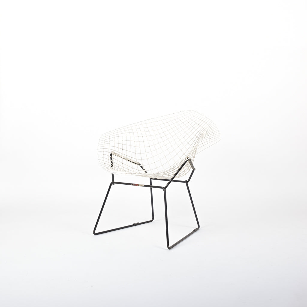 Bertoia Diamond Chair Stahl Weiß