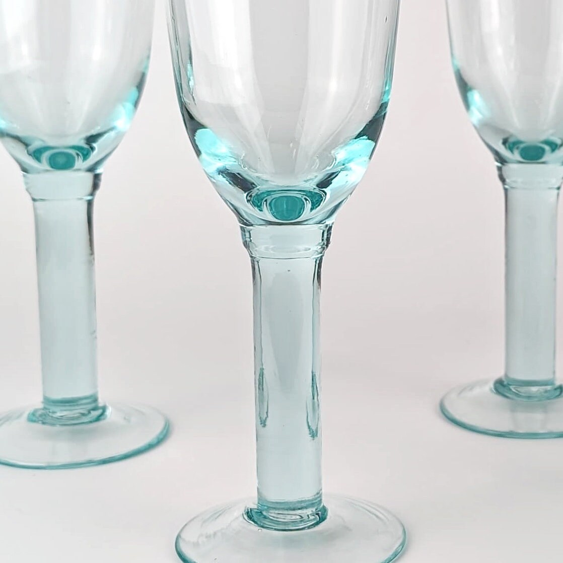 4x Vintage wine glass 1980s