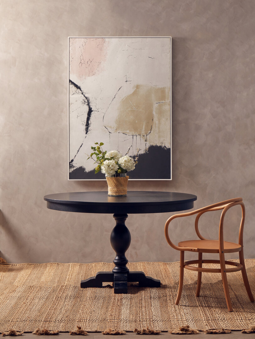 Kuta Large Candle Holder Beige