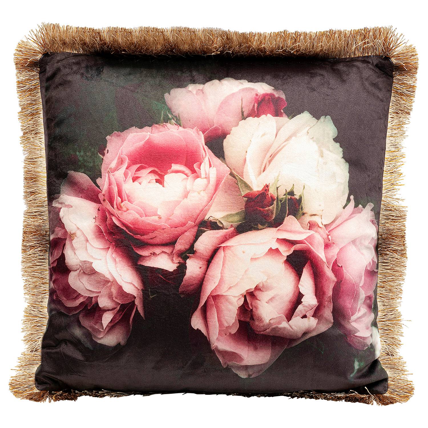Dekokissen Blush Roses Polyester Mehrfarbig