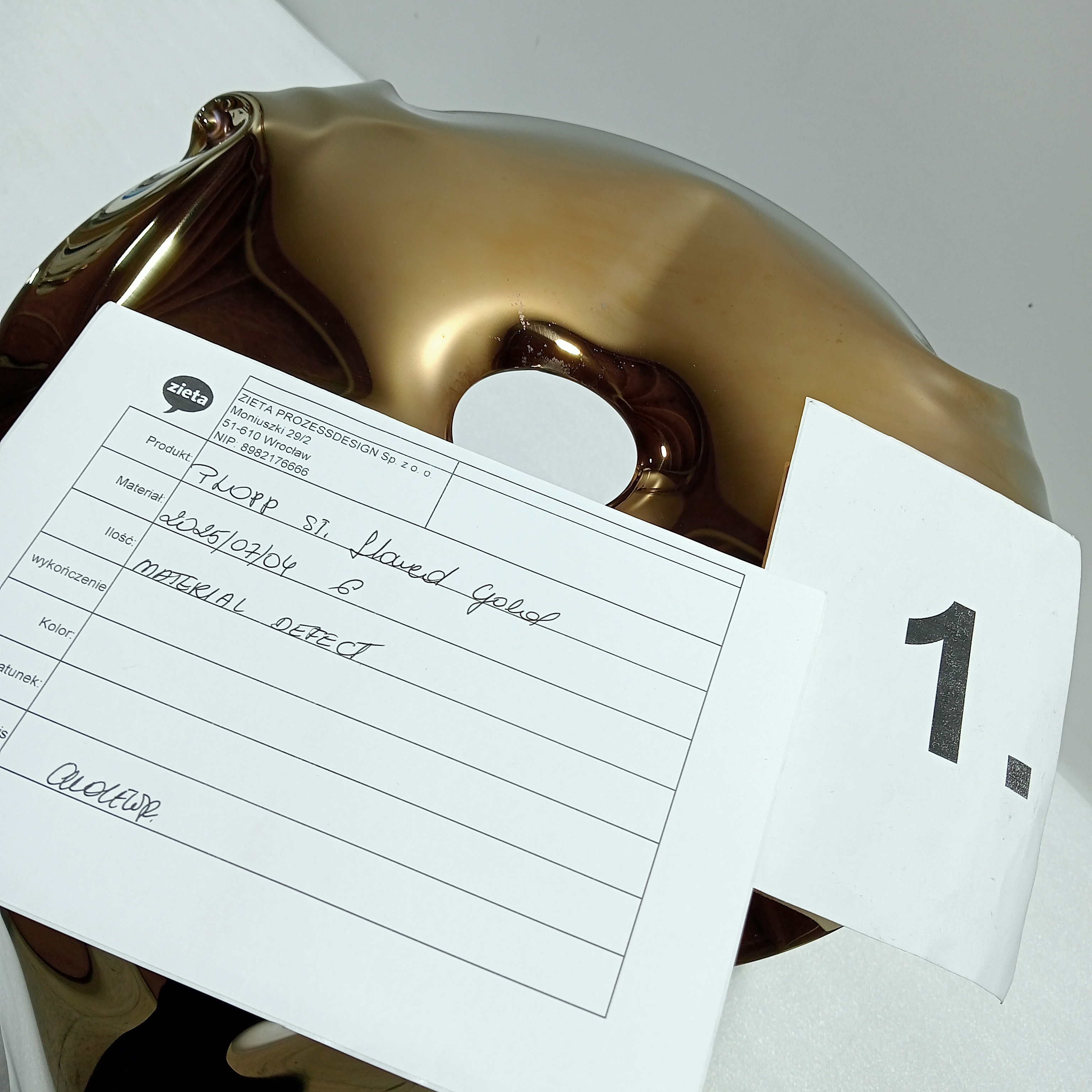 Plopp Standard stool Stainless steel Gold Heat