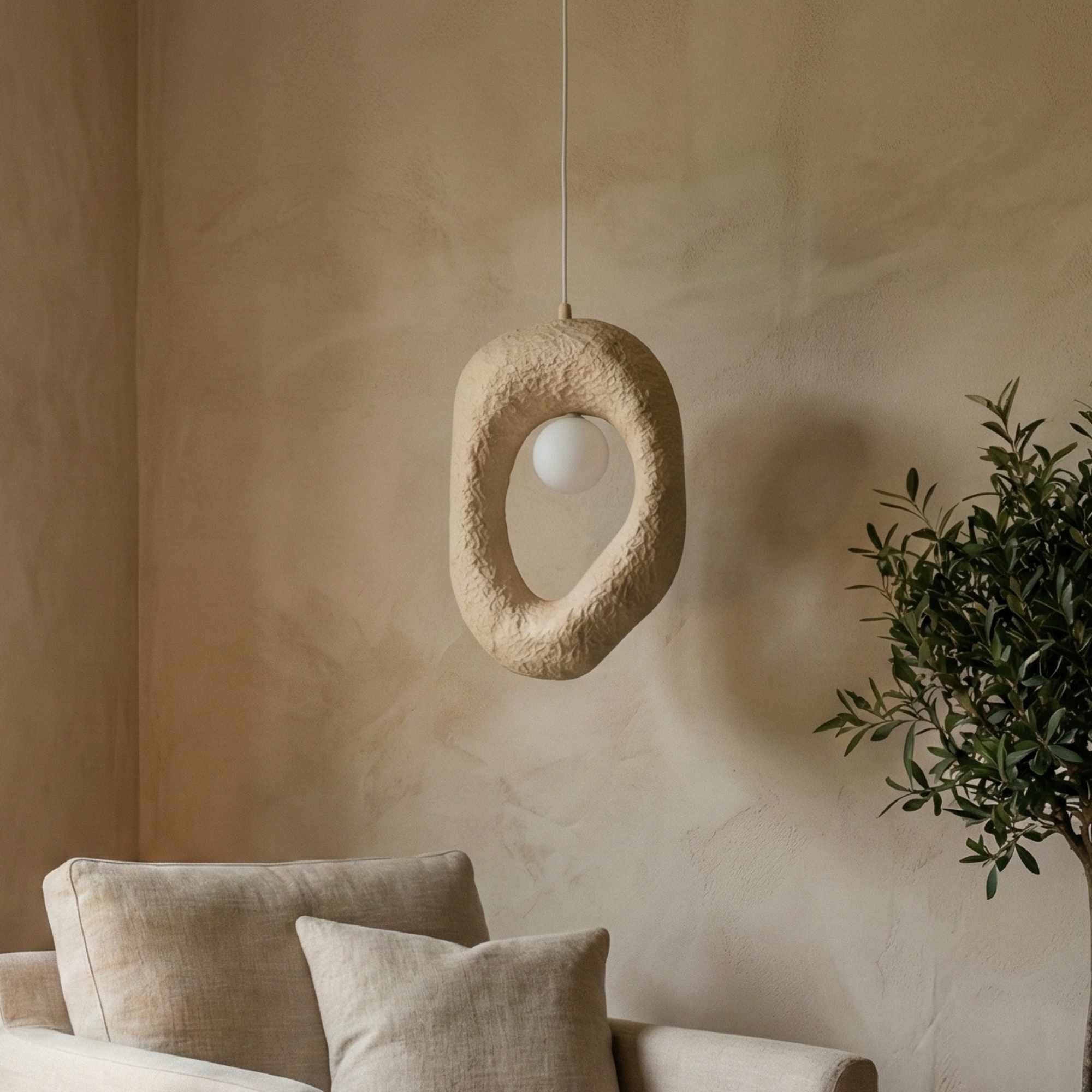 Zoga-1001-Nua Pendelleuchte Creme