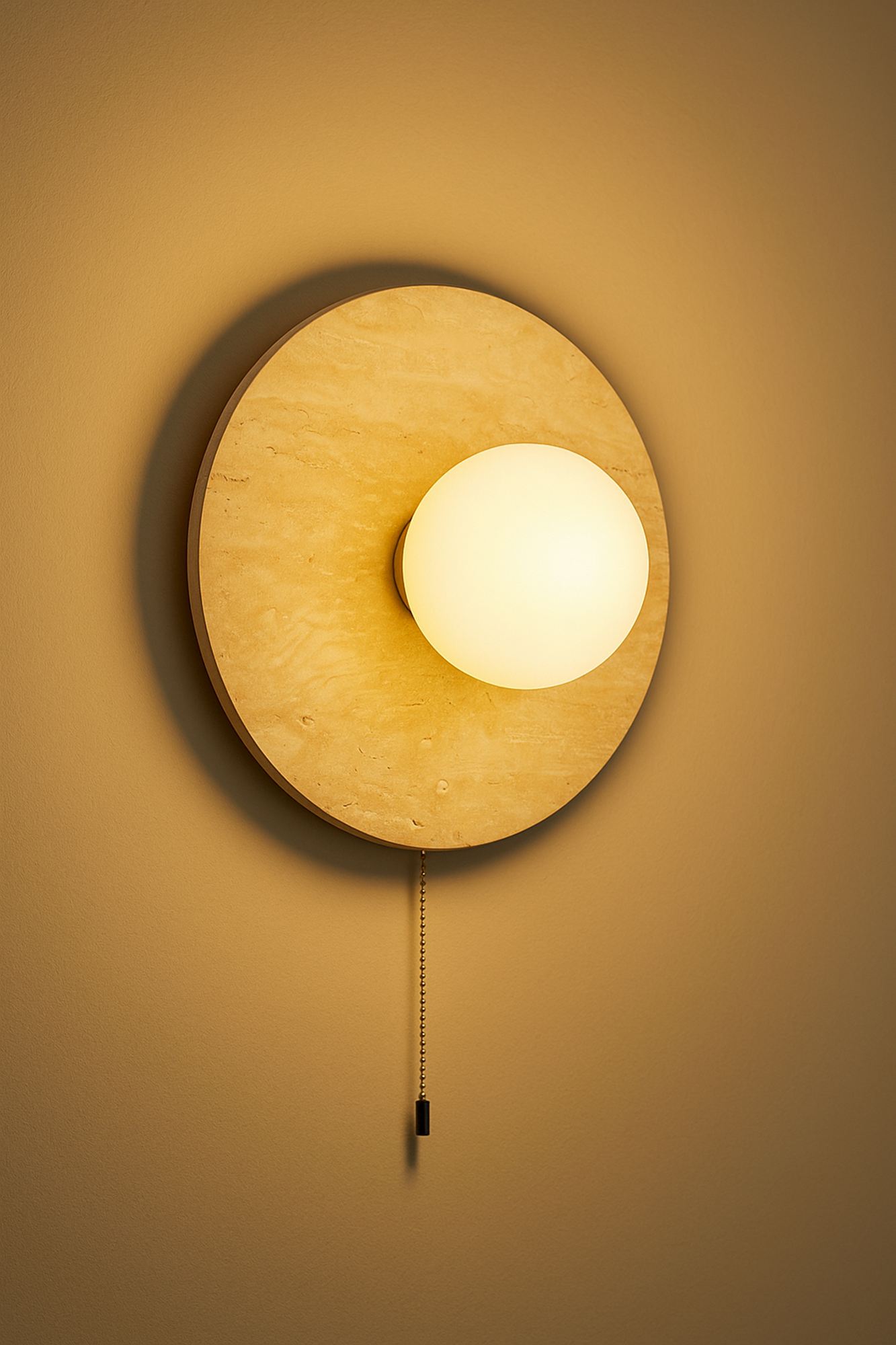 Tor-Nun-B Wall Lamp Travertine Cream Ø 10cm