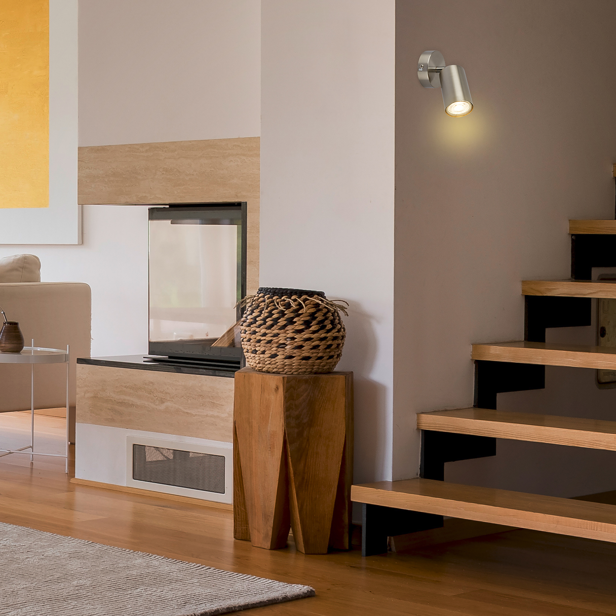 LED Wandleuchte Spot Tib Silber