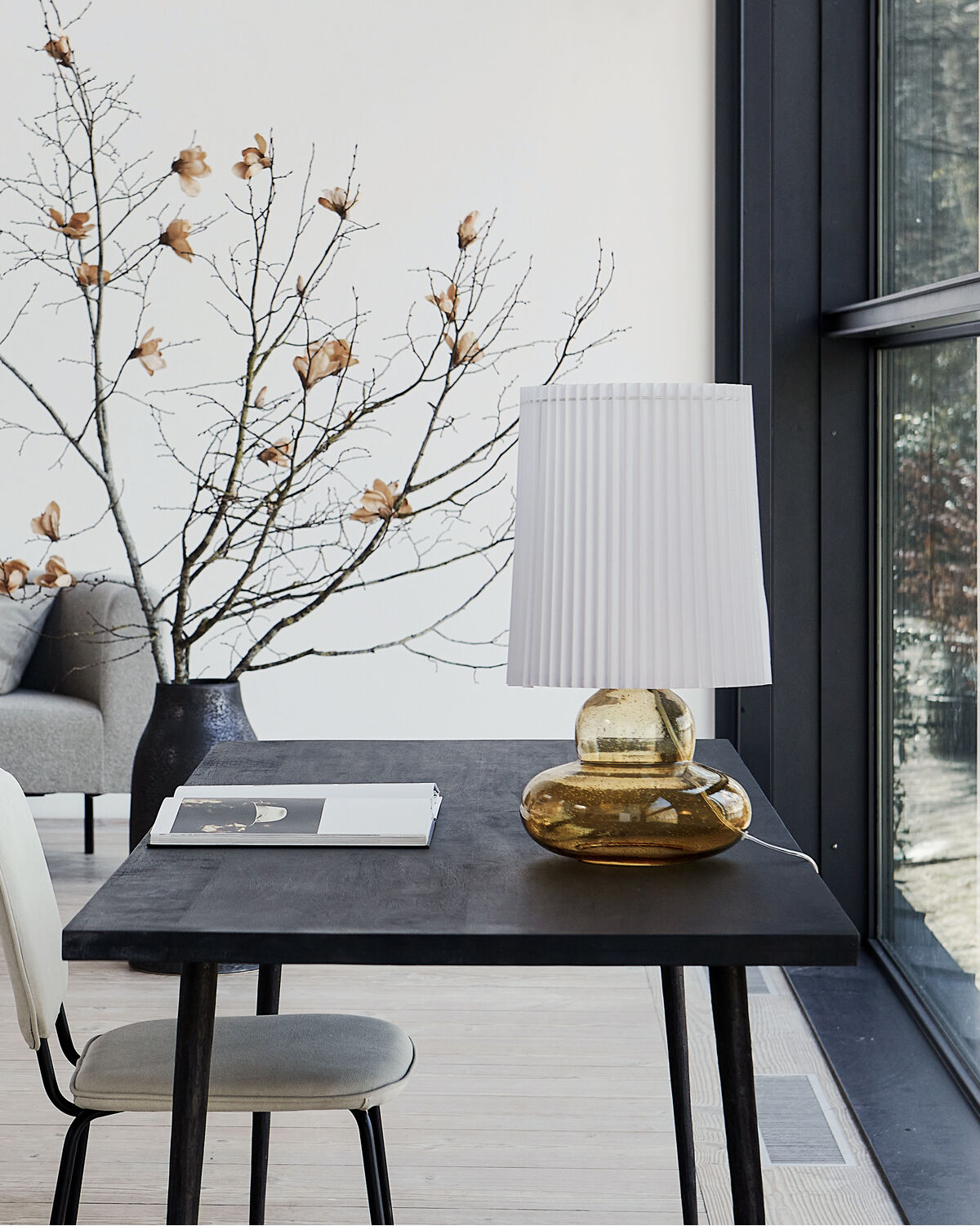 2x HDRibe table lamp incl. lampshade Amber