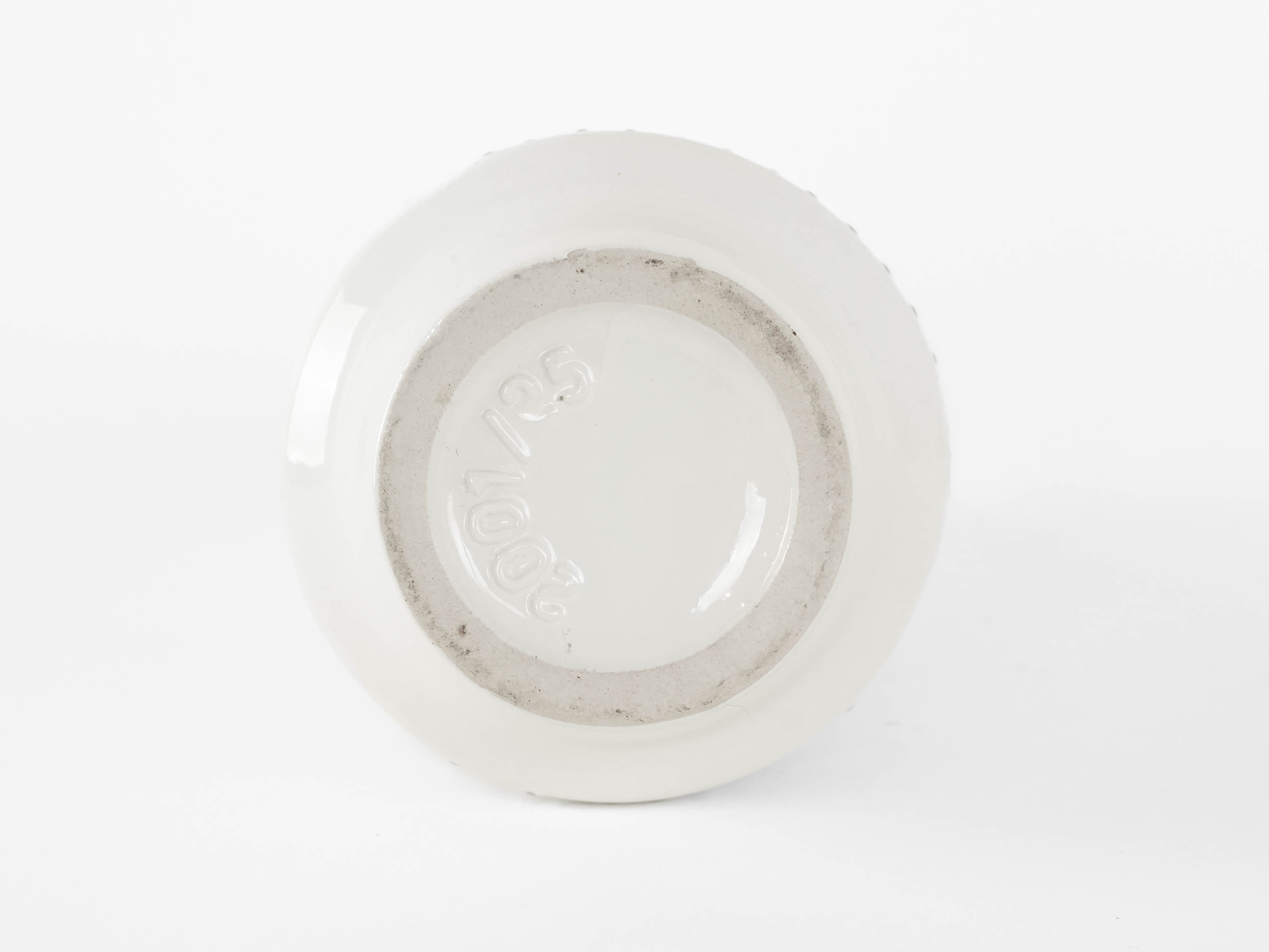 Fat Lava Ceramic vase White 1960s