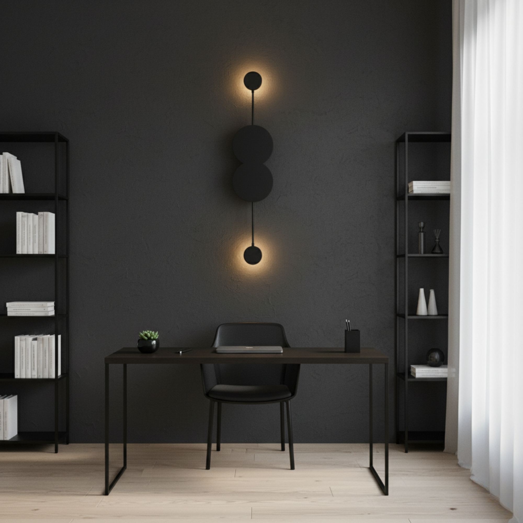 Ledos Wall Lamp Metal Black