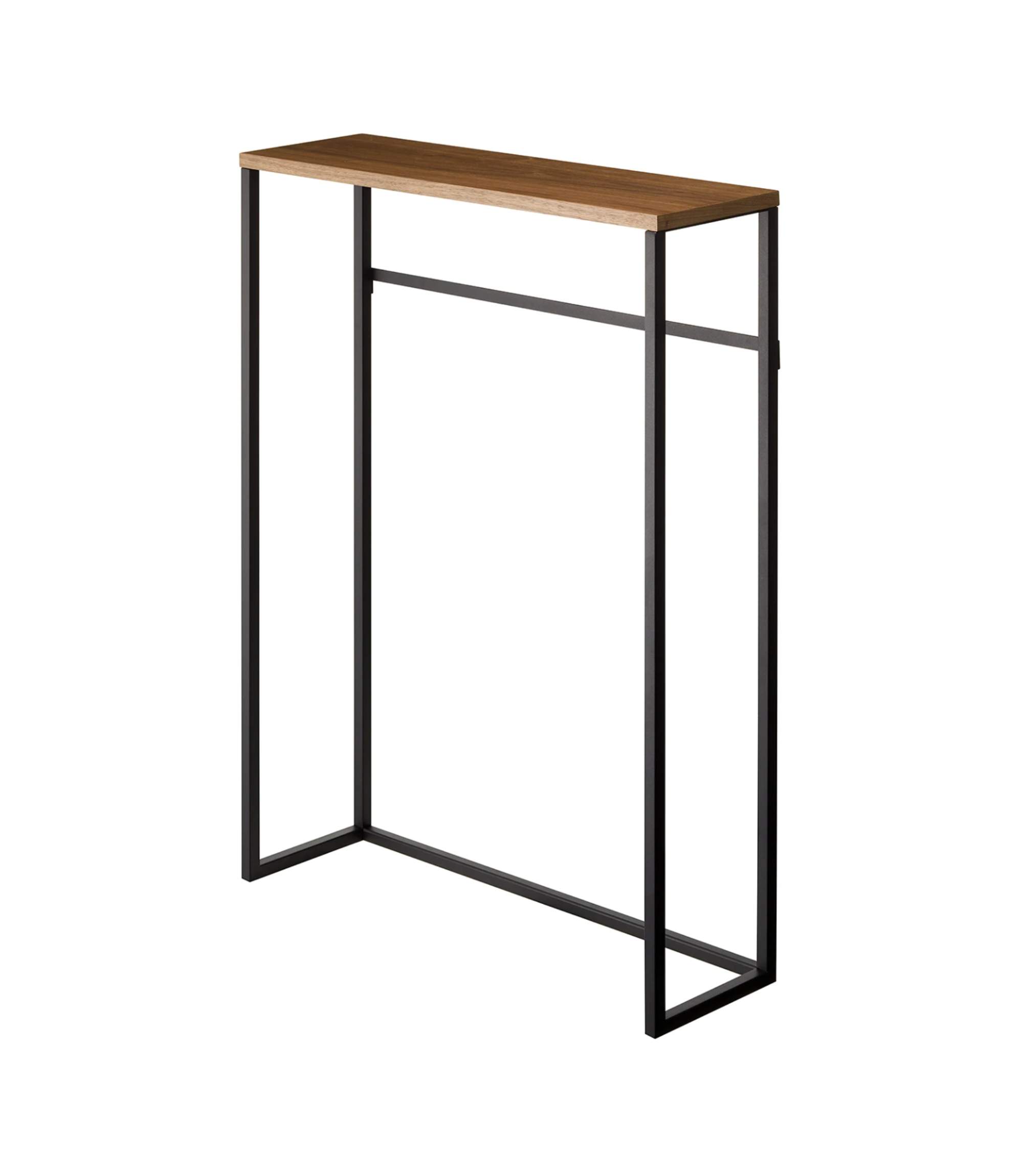 Konsolentisch Massivholz Metall Schwarz