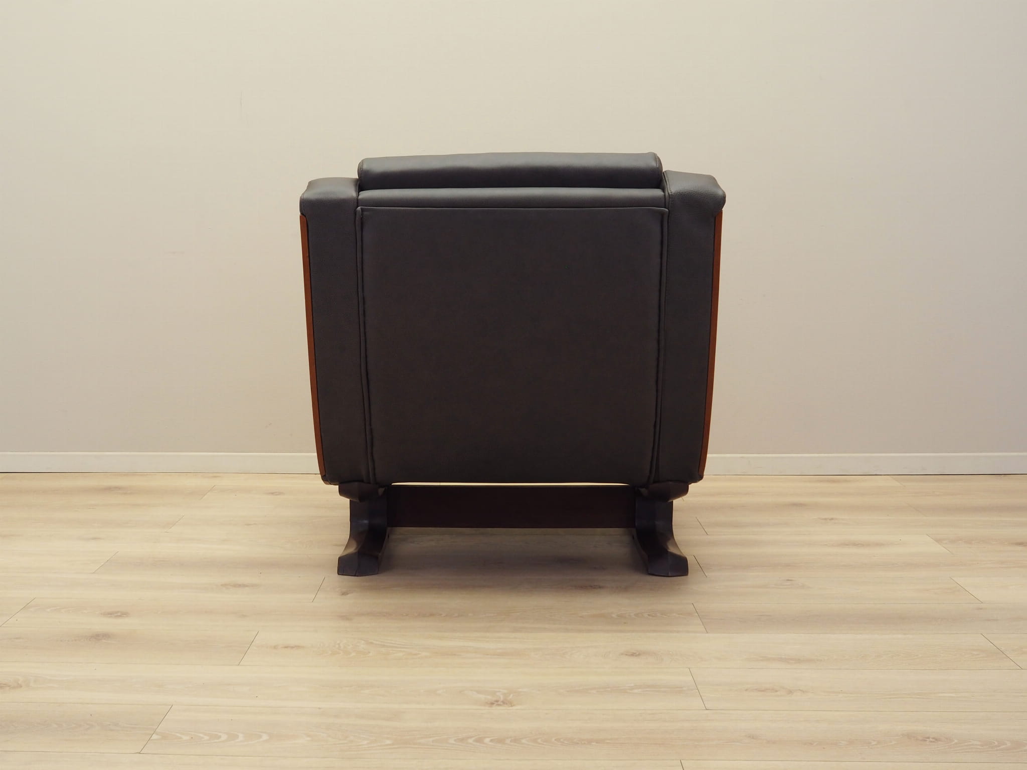 Armchair Leather Dark Brown 1970s