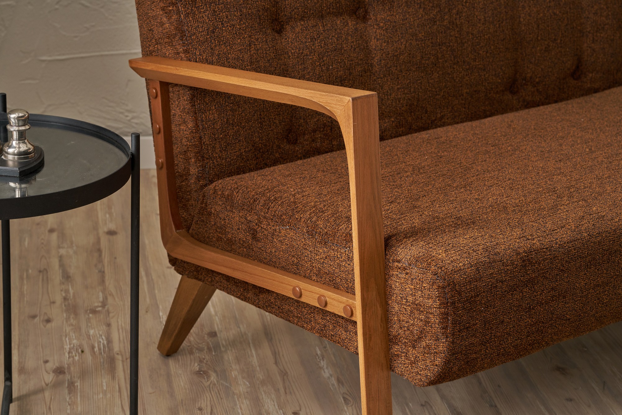 Kemer Sofa Holzfurnier Braun