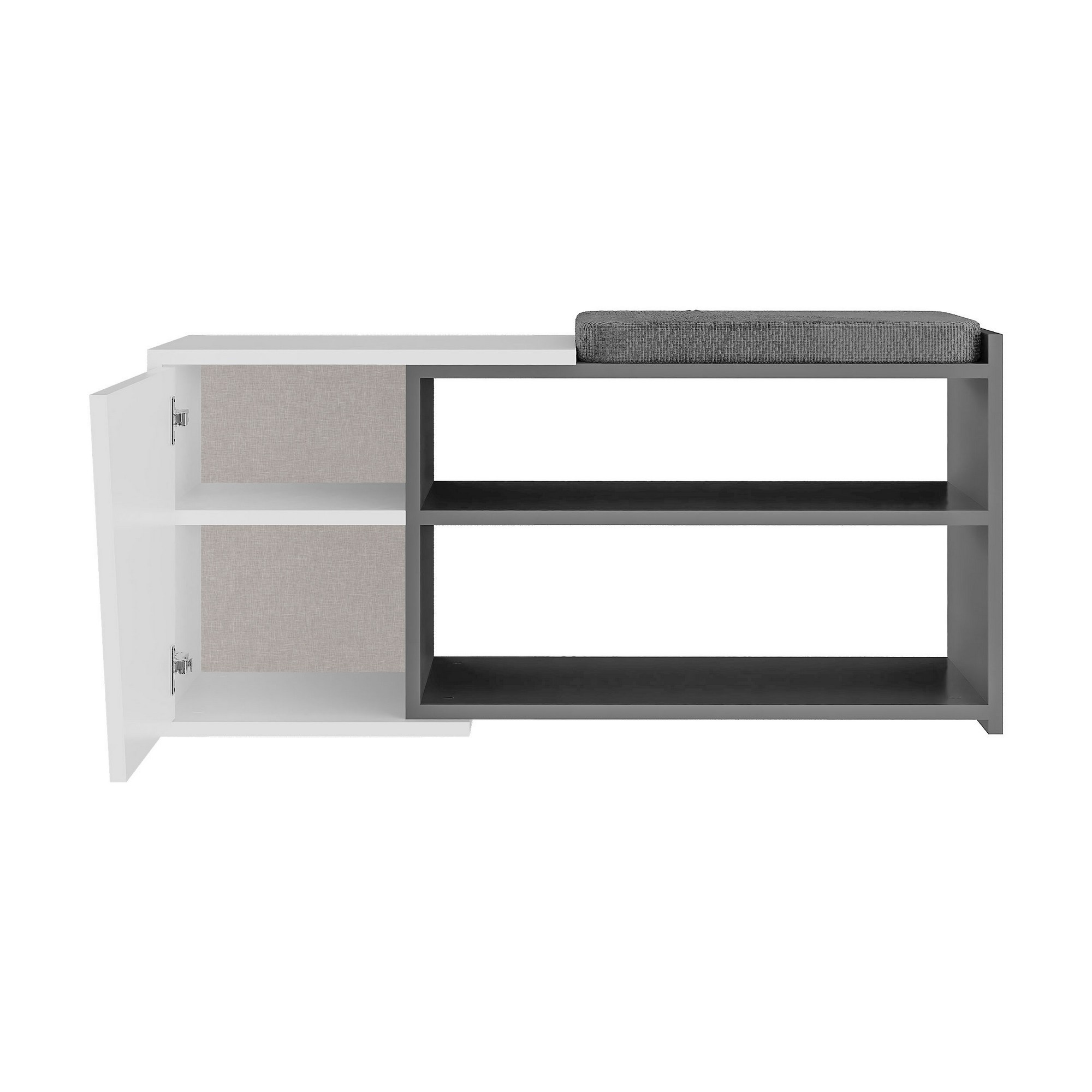 Fiona shoe cabinet Anthracite White
