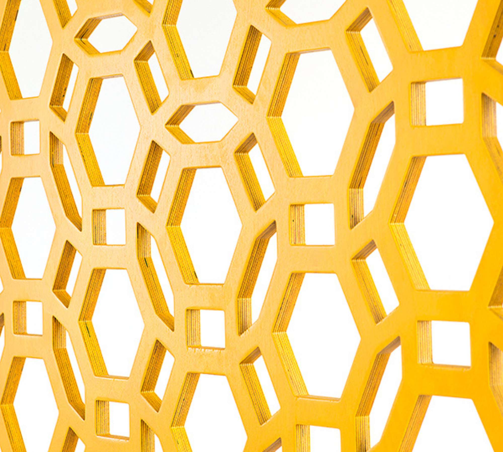 CELLS Raumteiler Holz Orange