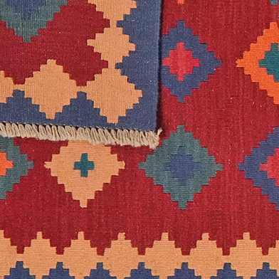 Kilim Gashgai Teppich Mehrfarbig