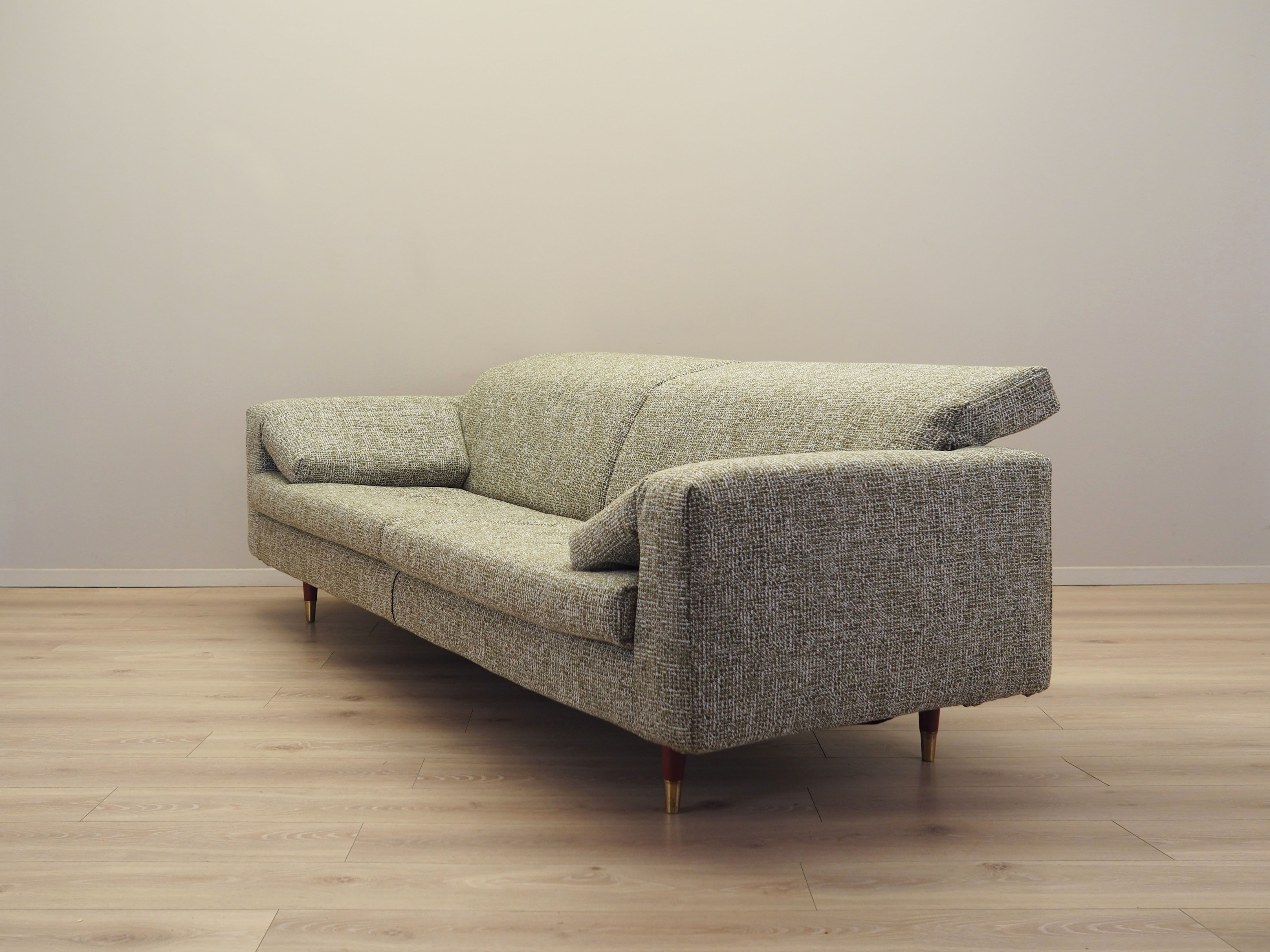3-Sitzer Sofa Grün 1970er Jahre