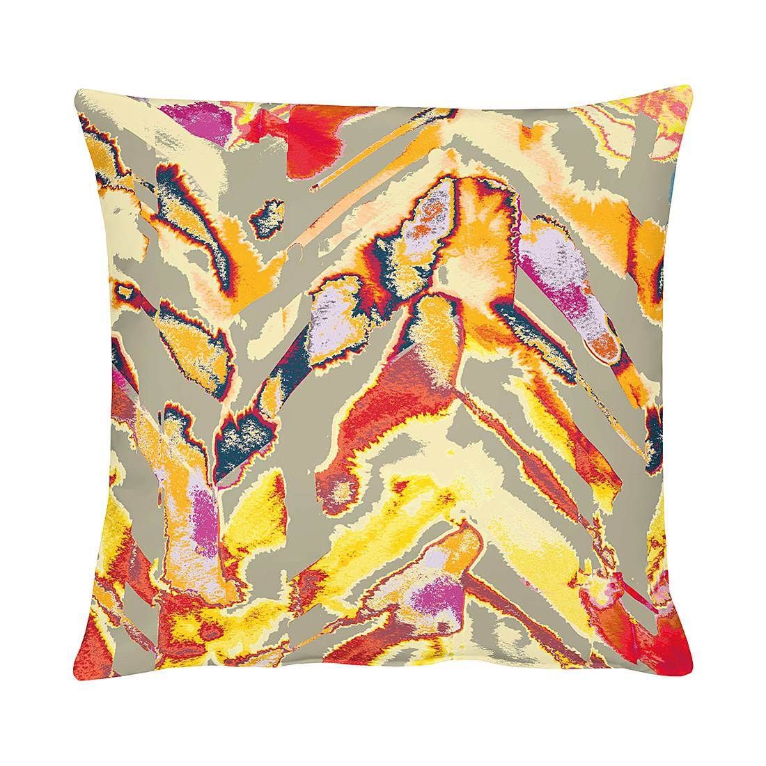Kissenbezug Achat Grau Rot 46 x 46 cm