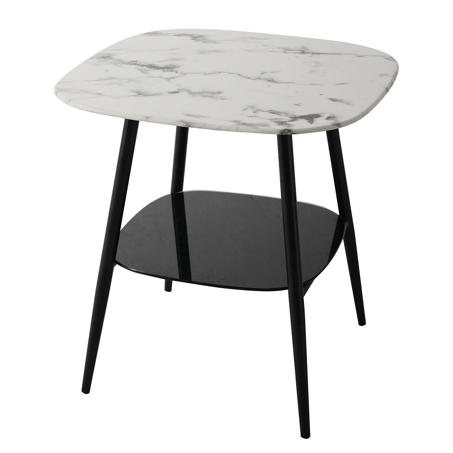 Ladis Beistelltisch Glas Metall