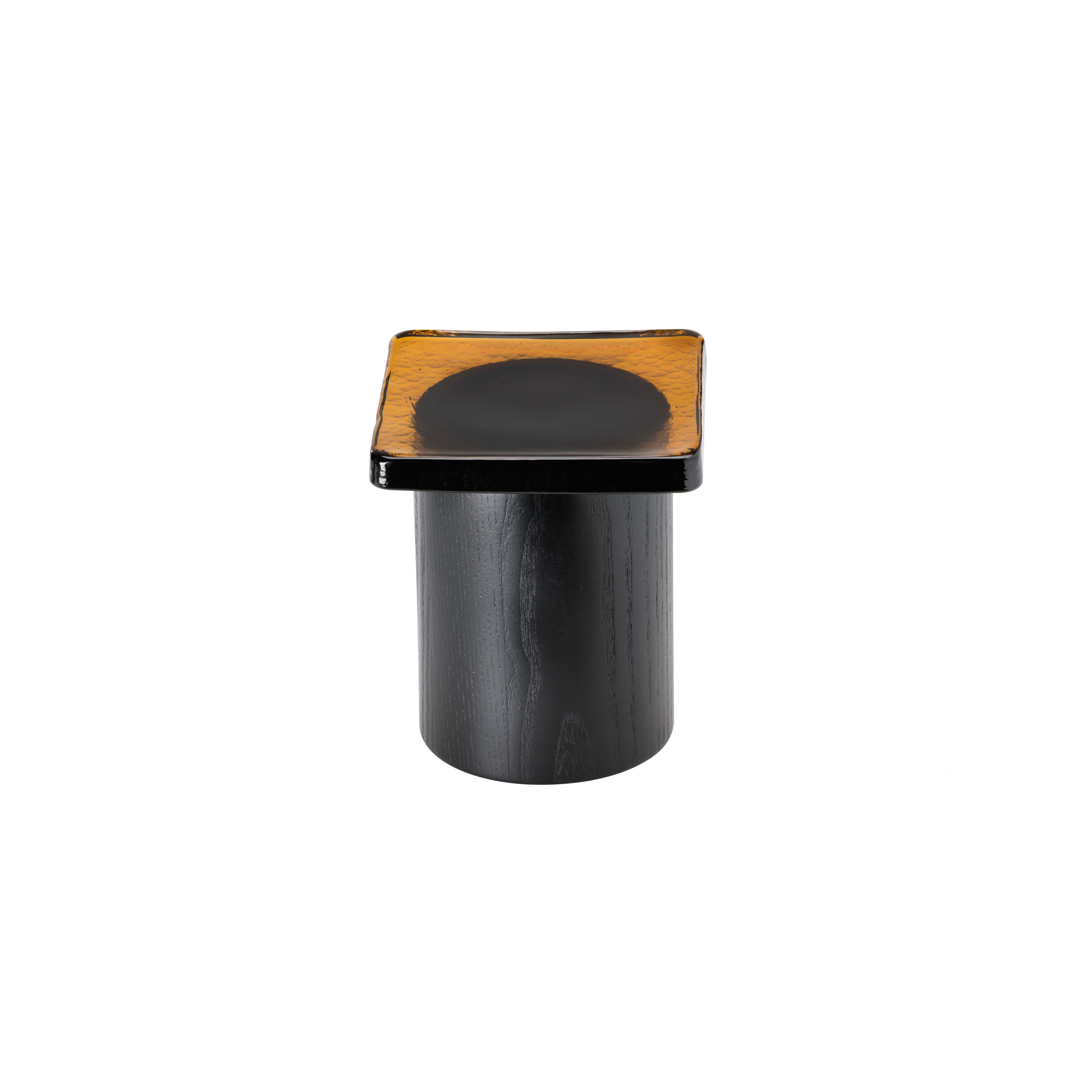 PIEDUCCIO Bowl L Ash wood Black Stained