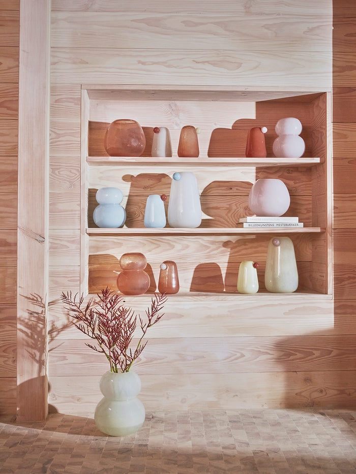 Vaso Lasi Vetro Piccolo Rosa