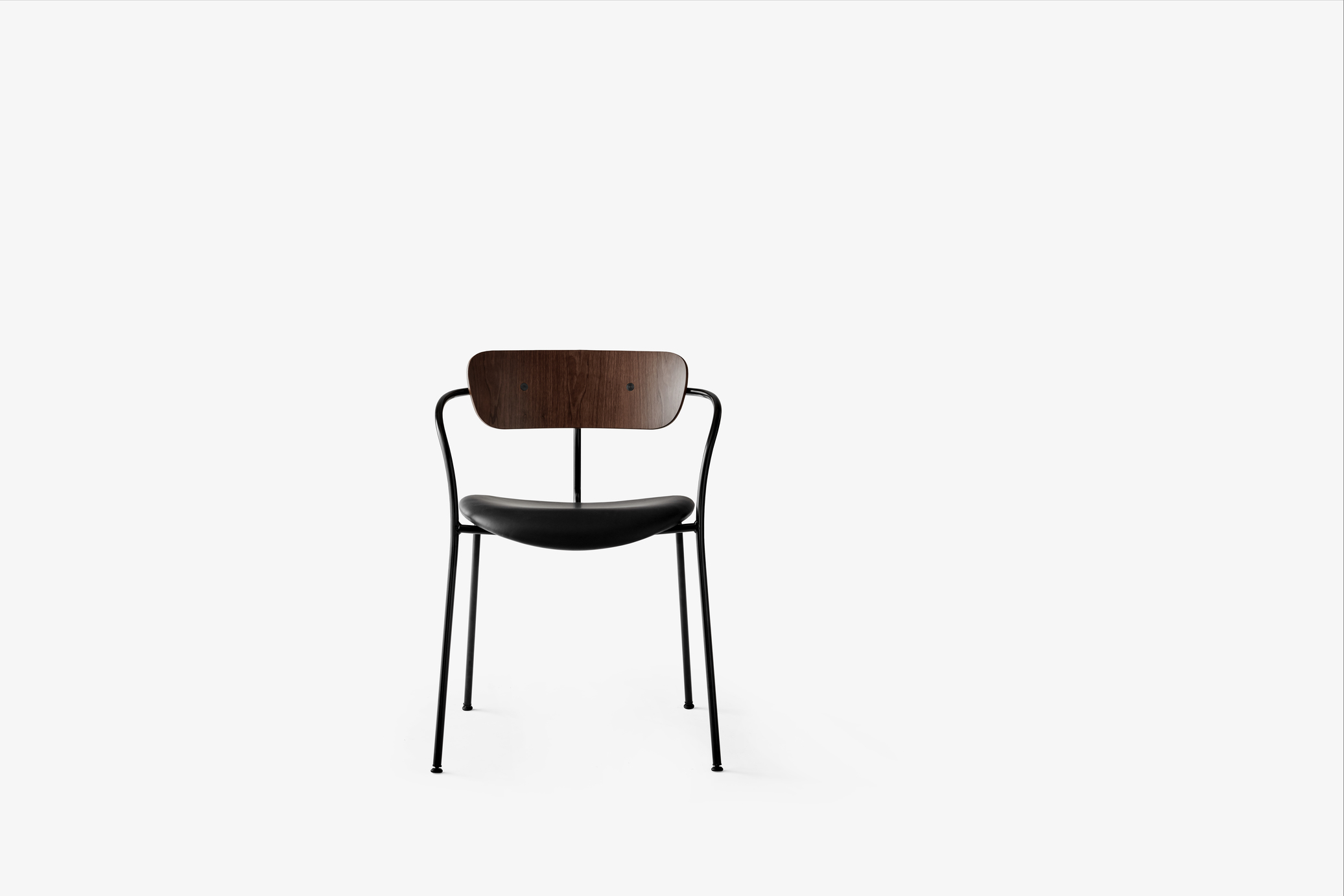 AV4 Pavilion Chair with Armrests Walnut Plastic