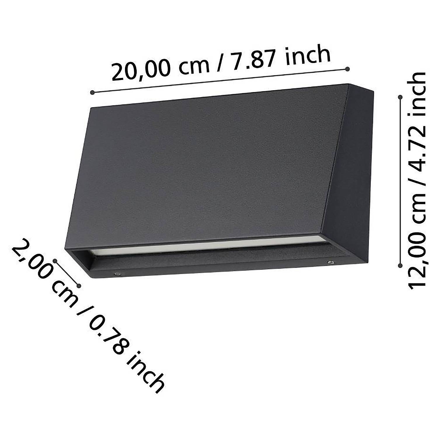 LED wall lamp Spongano Type C Aluminum