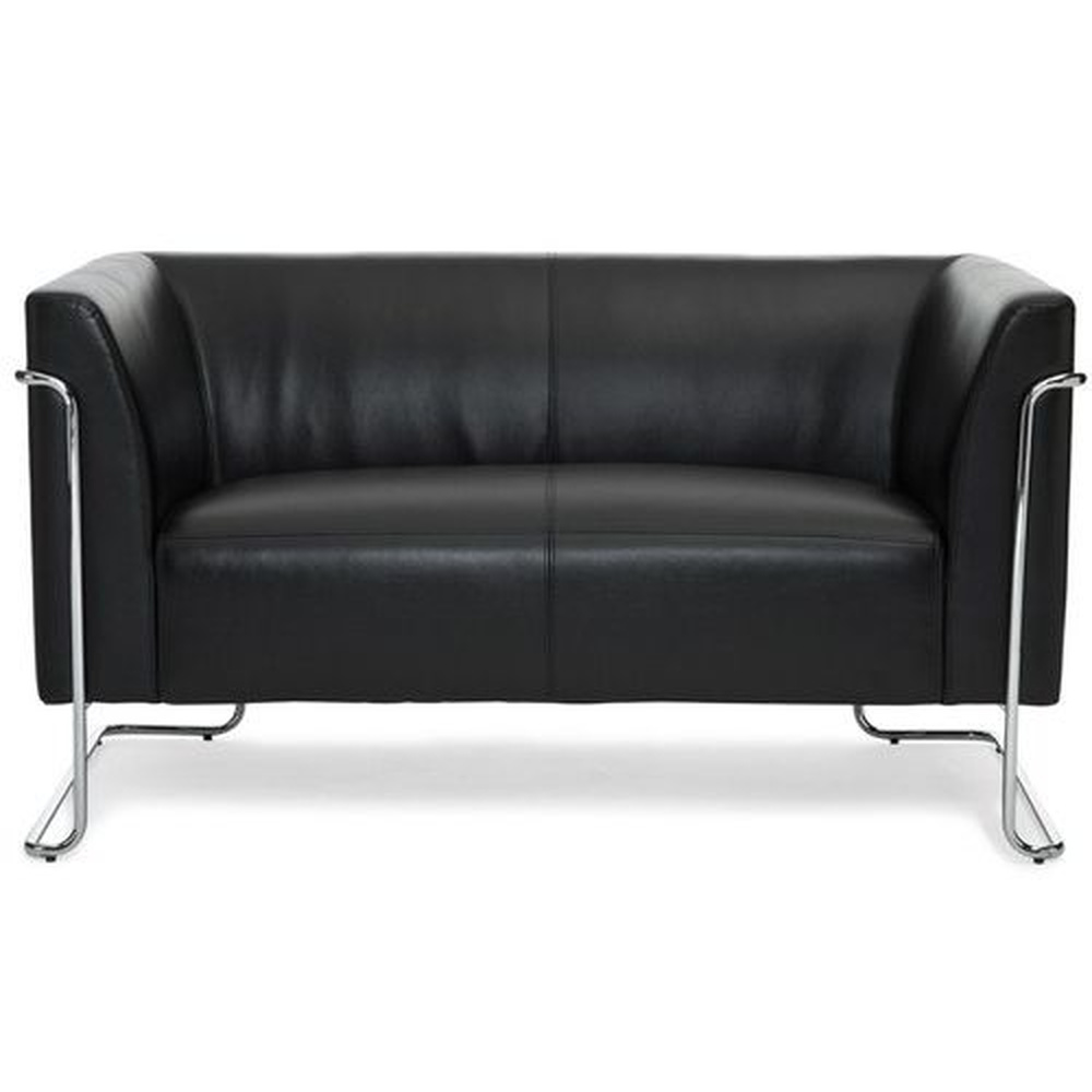 CURACAO Lounge Sofa Kunstleder Schwarz