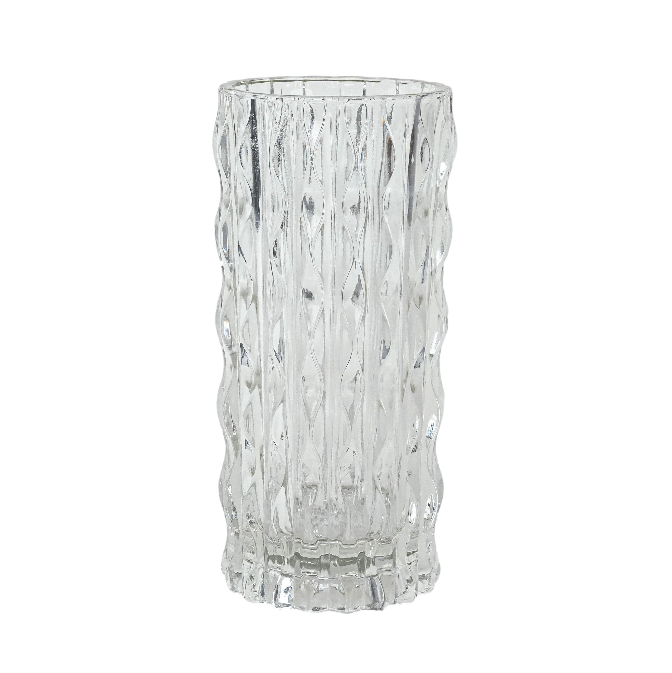 Kristallvase Transparent 1960er Jahre
