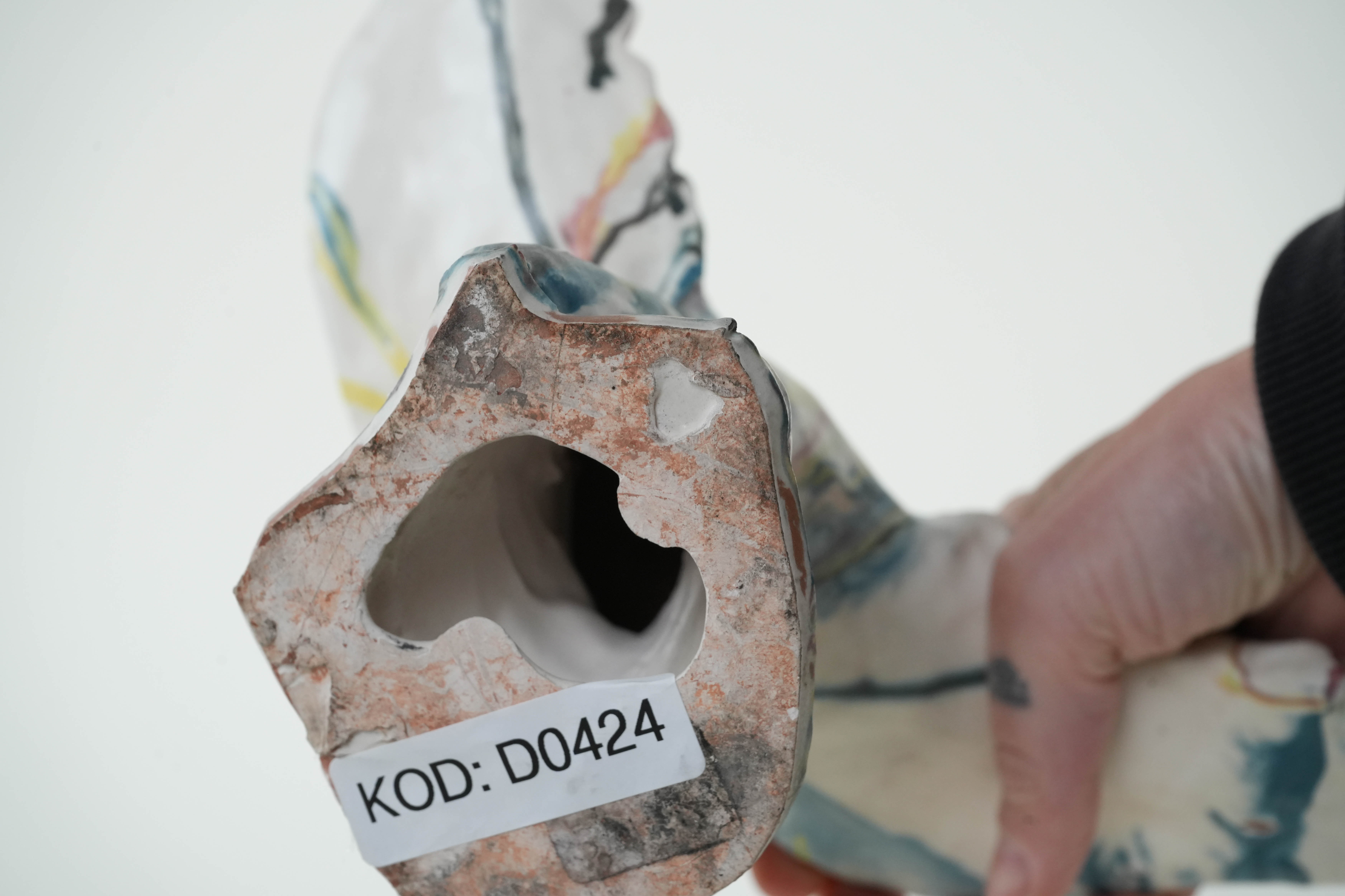 Ceramic bird sculpture Multicolored 1970s