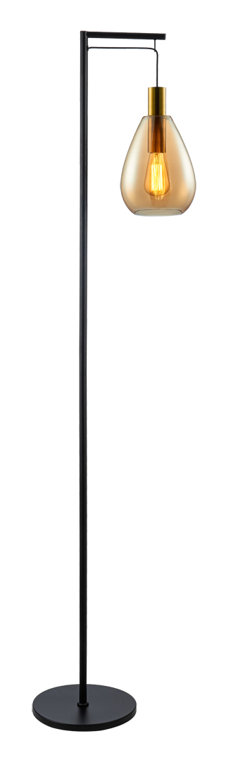 Stehlampe Glas Bernstein