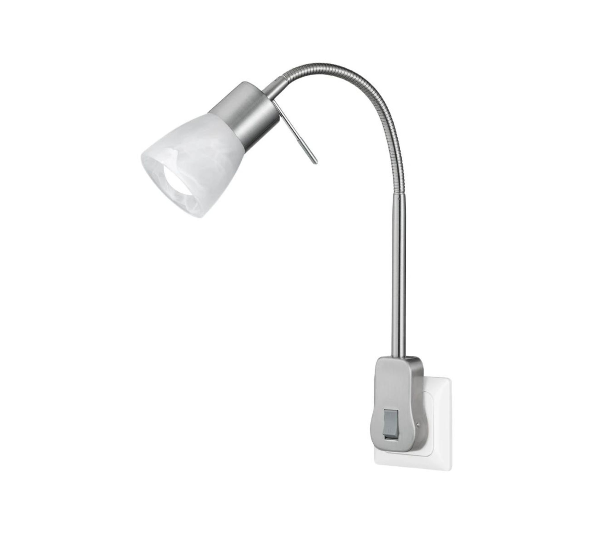 LED-Wandstrahler Levisto Glas / Metall 1-flammig