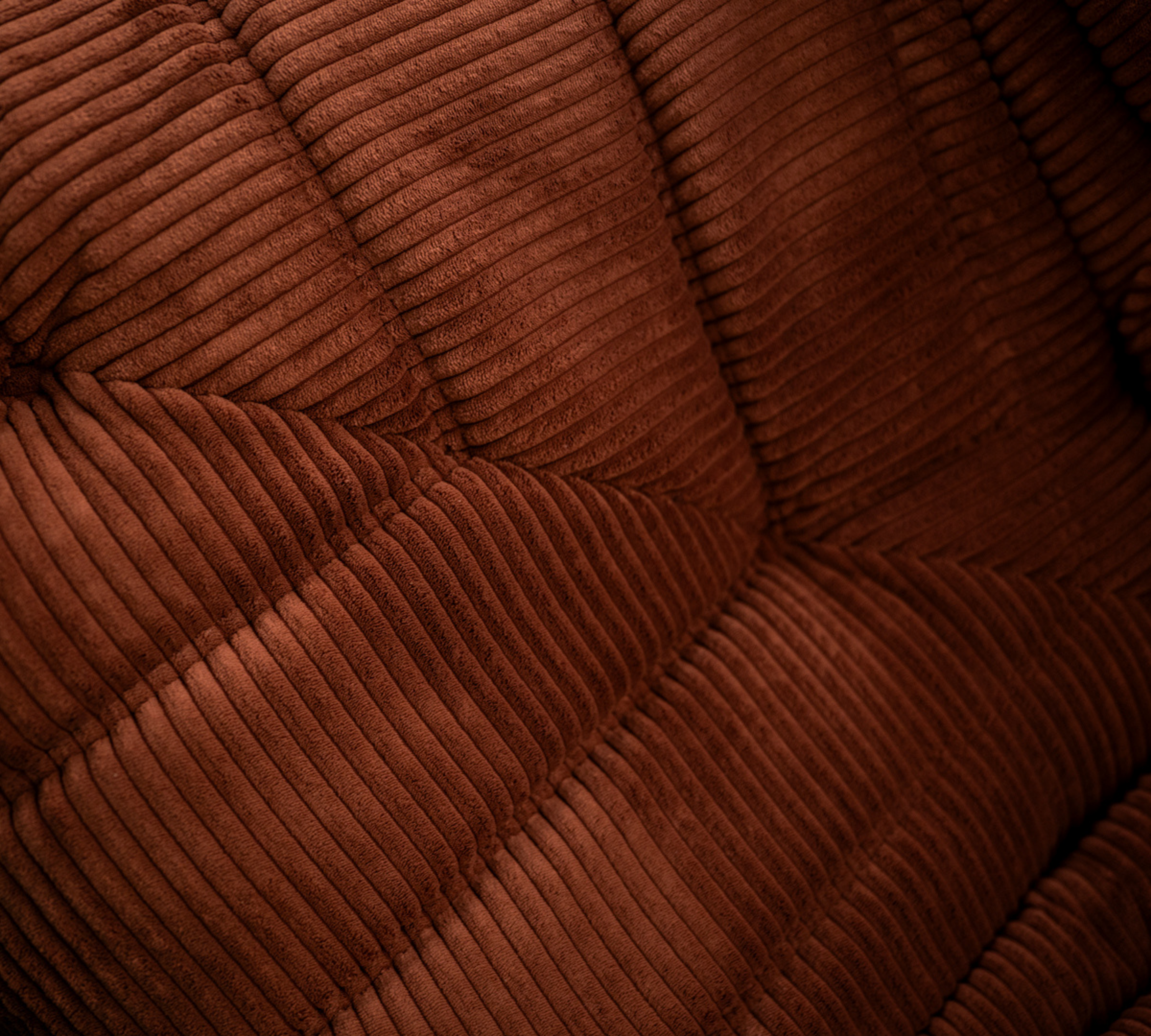 Togo Ecksofa Cord Umber