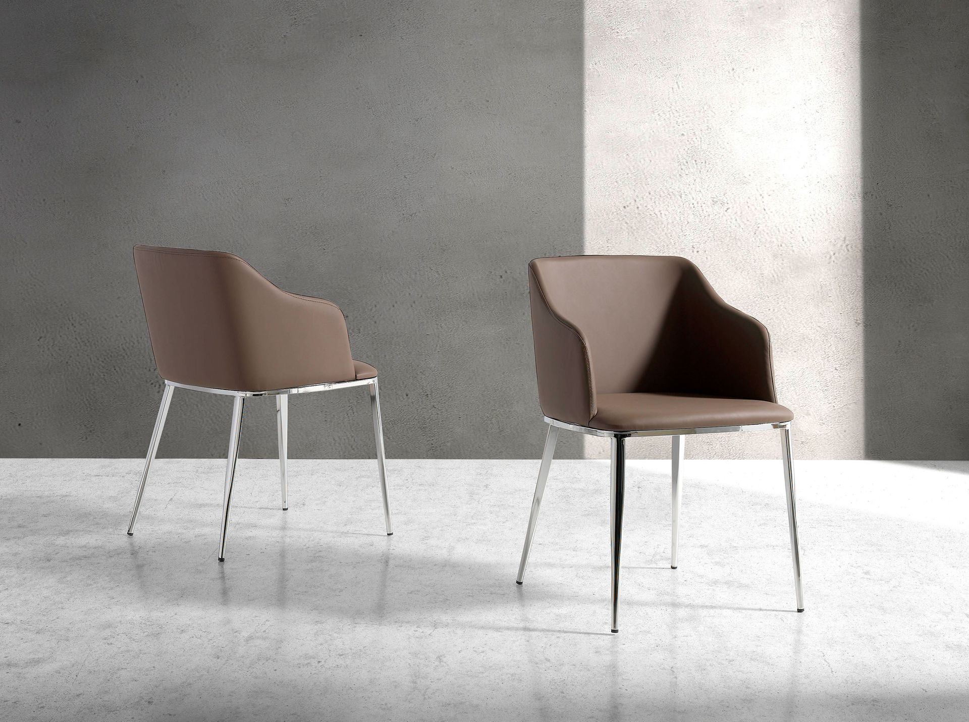 Armchair Faux Leather Brown