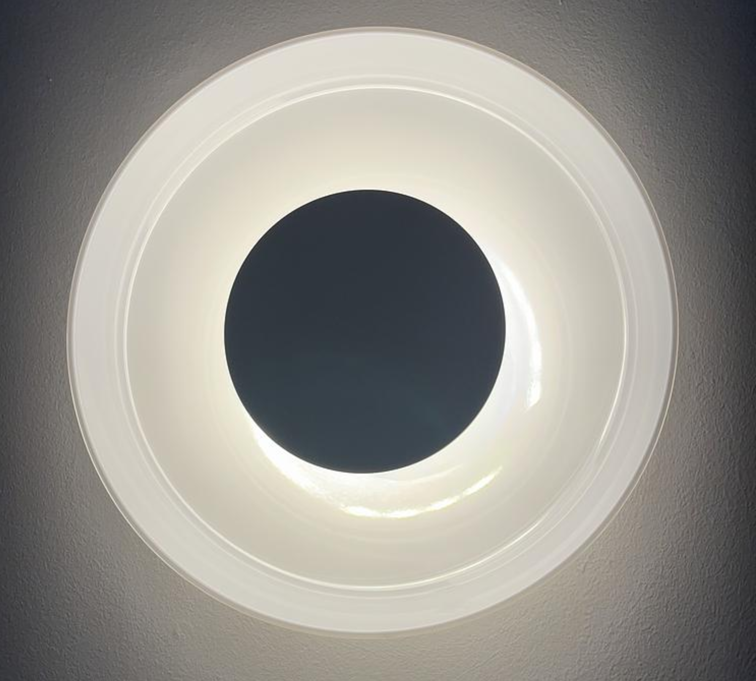 2x Aura Plus Wandleuchte Opal Weiß