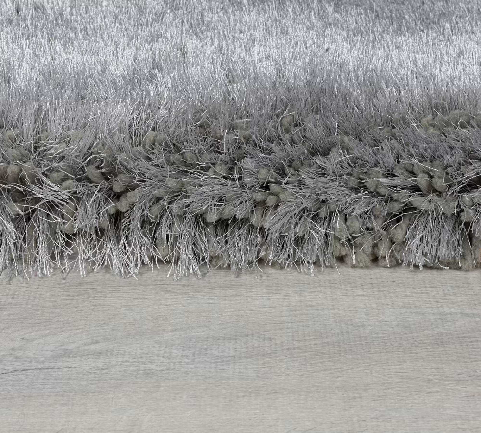 Pearl Teppich Kunstfaser Grau 200 x 290 cm