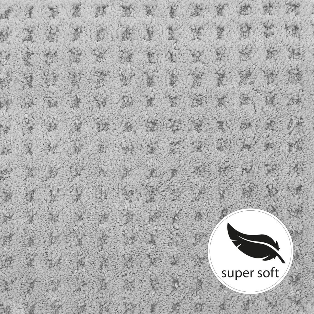 Microfaser Badematte Soft Grau 50 x 80 cm 