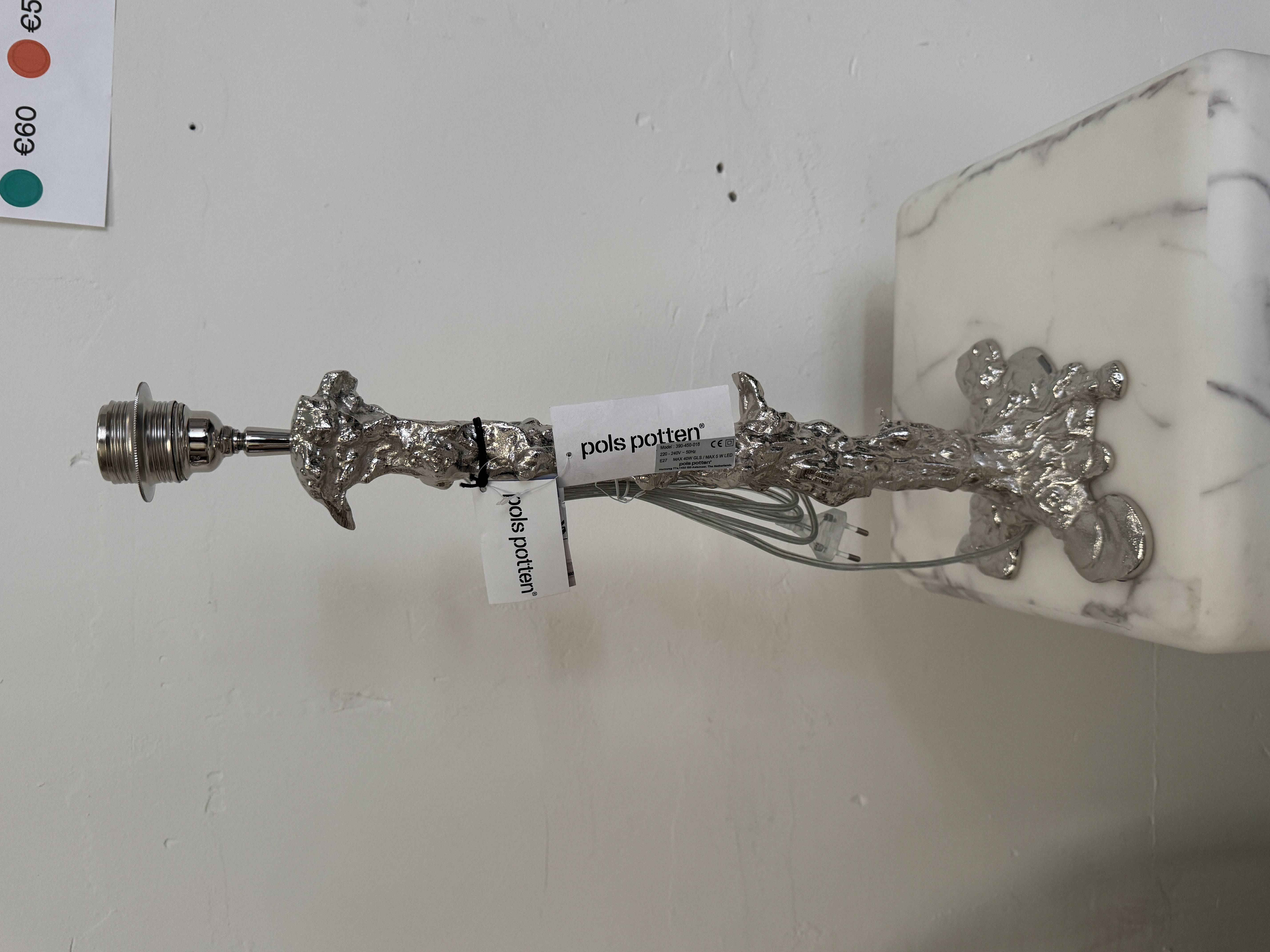 Drip Lampenfuß Metall Silber