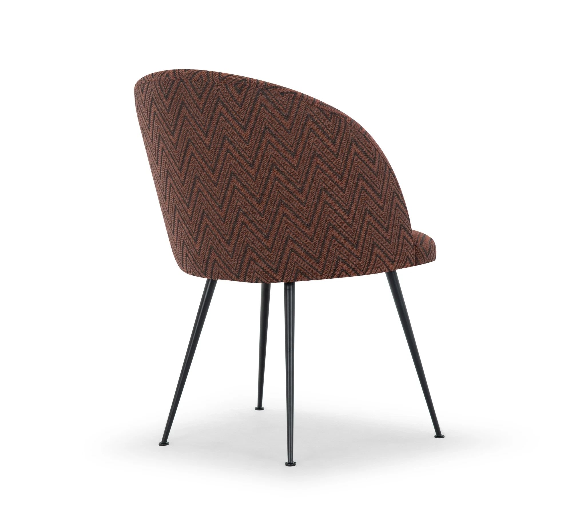 Holly Esszimmerstuhl Danilo Zigzag Burnt Mocca
