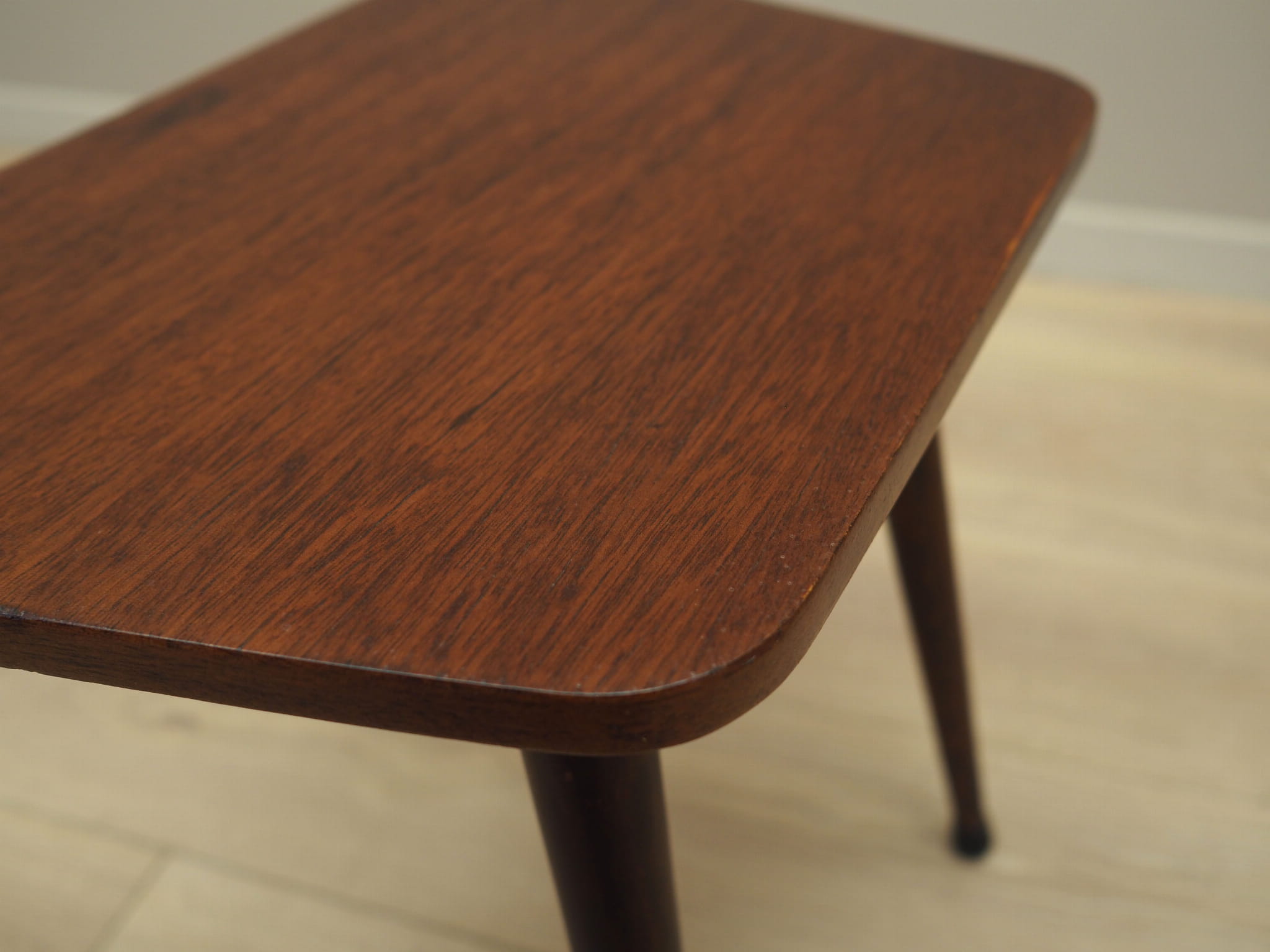 Vintage Stool Teak Brown 1970s