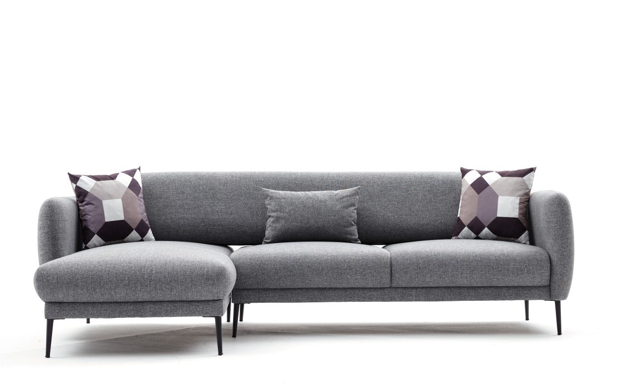 Venus Sofa Récamiere Links Grau