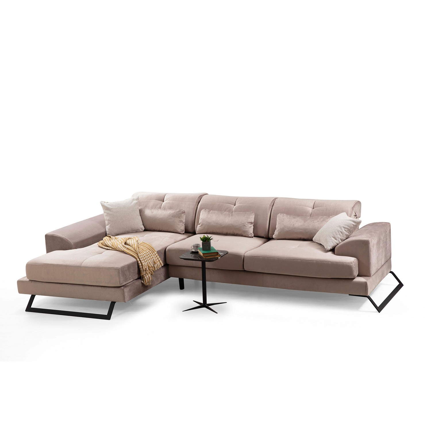 Frido Ecksofa Links Creme