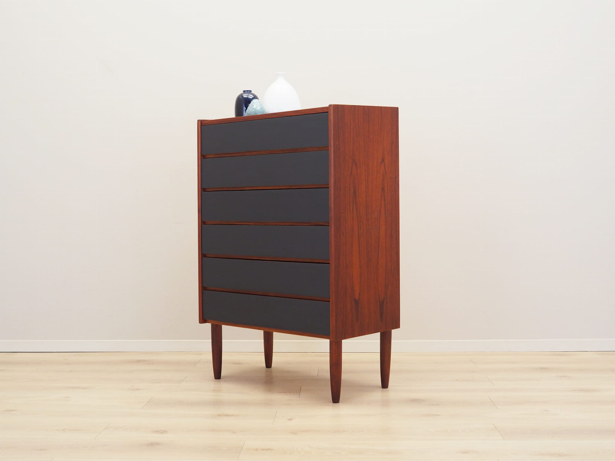 Vintage Kommode Teakholz Braun 1970er Jahre