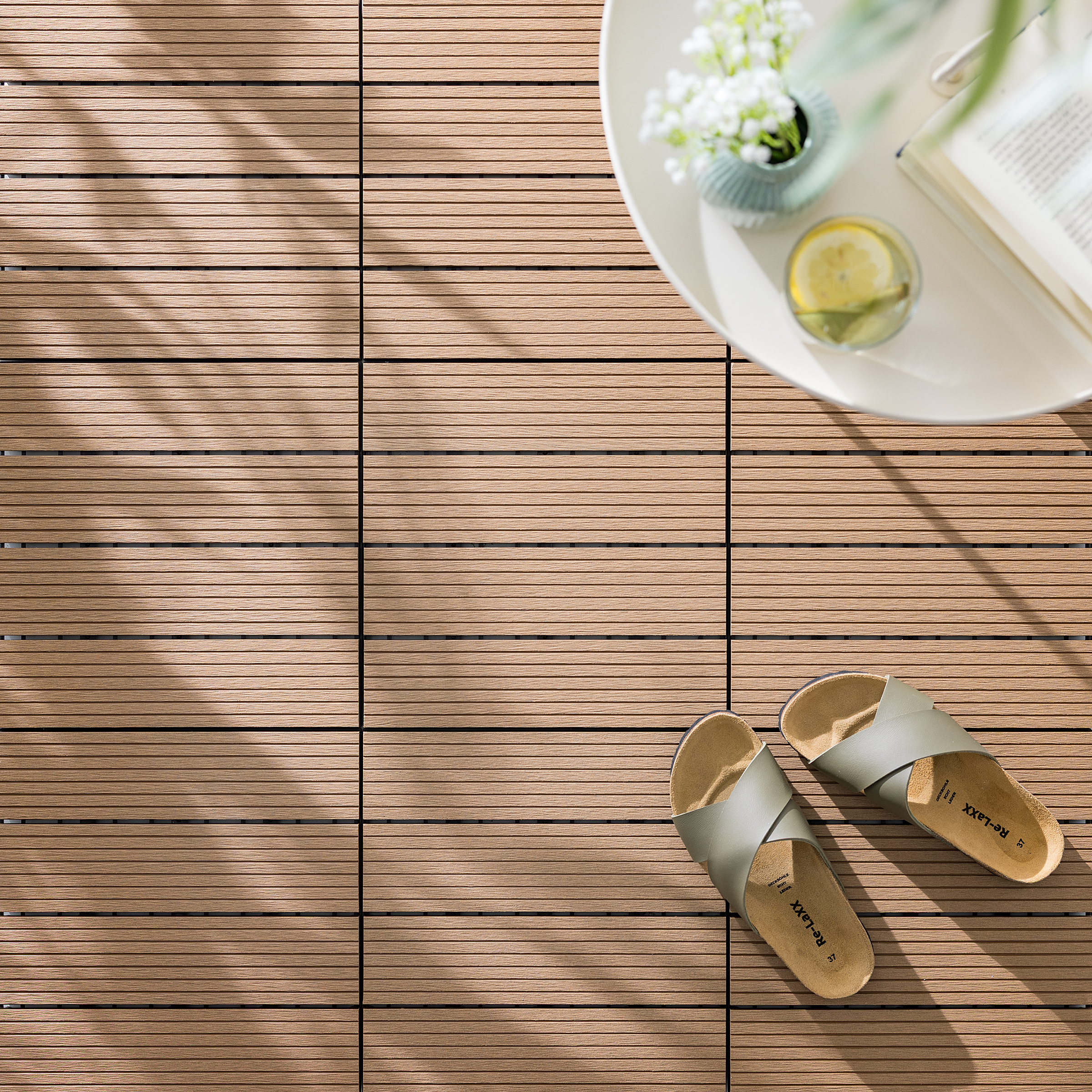 Svevo Typ A Terrassenfliese 22er-Set Braun