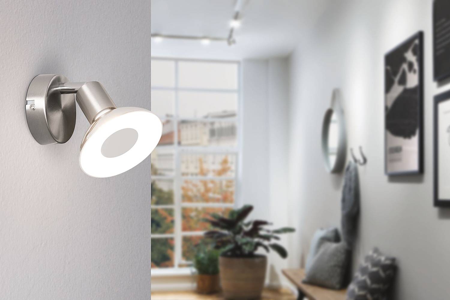 Carolina Spotlight Wandleuchte Metall 1-flammig