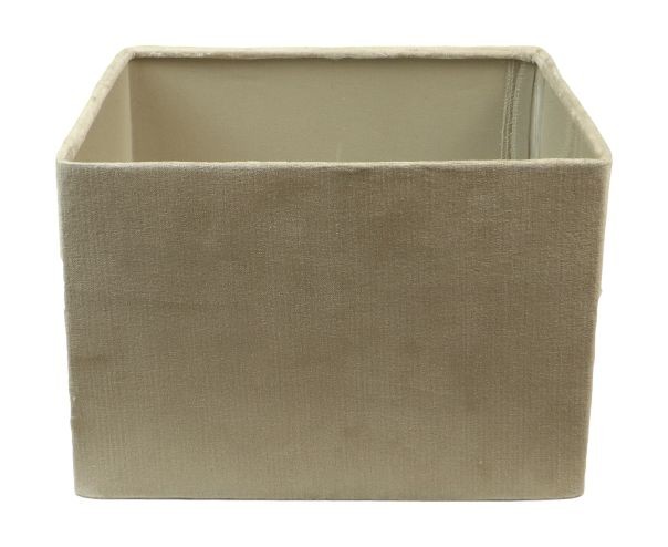 Viereckiger Lampenschirm Textil Grau